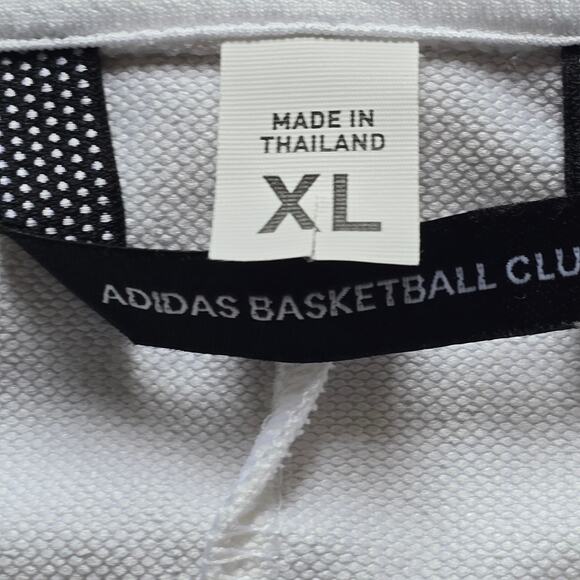 Adidas Men’s Miami Hurricane's Full Zip Hoodie 88% Polyester White, Size XL - Picture 4 of 9